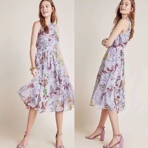 Anthropologie Hermia Midi Dress Lavender/Purple size 2